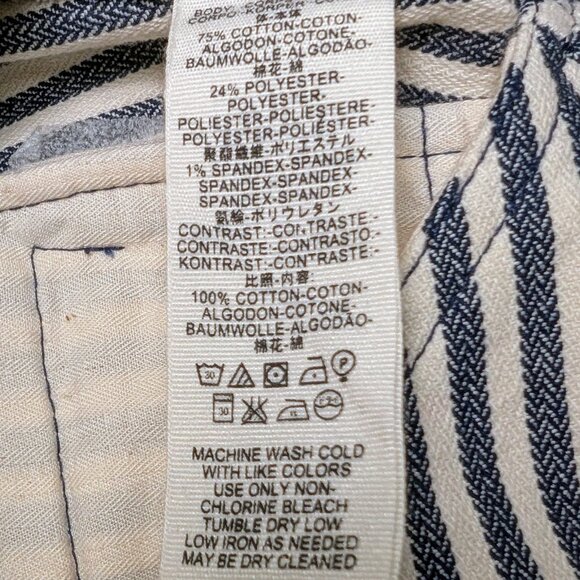 Free People Frankie Striped High Waist Skinny Pants SIZE 4 NWT - Picture 9 of 9